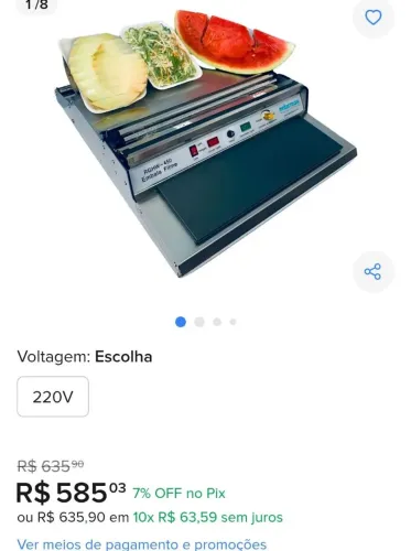 Embaladora térmica de alimentos Registron SELADORA RGHW-450