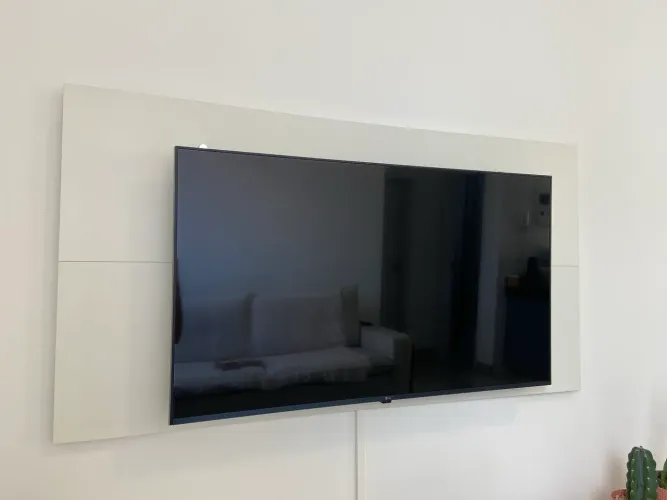 Painel Para Tv Até 55 Polegadas Madesa - Off White - Novo
