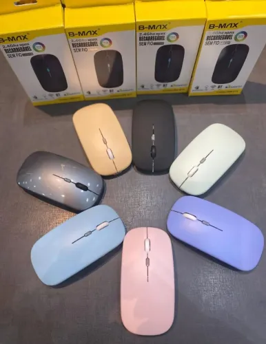 Mouse Bluetooth 5.0 RGB Sem Fio Recarregável B-MAX BM-615