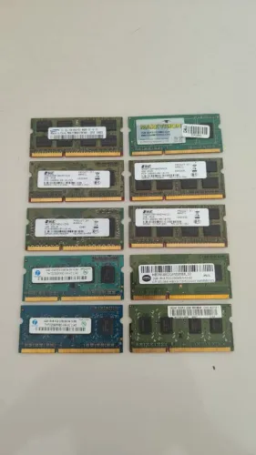 Lote Memórias DDR3 Notebook - Leia a descrição