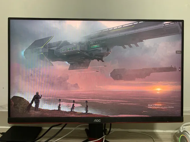 Monitor AOC gamer 4 meses de uso semi-novo
