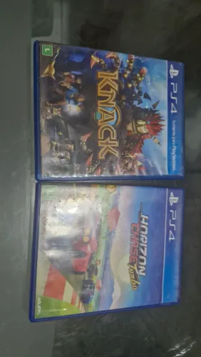 Knack e horizon chase turbo de ps4 seminovos