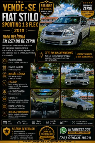 Fiat Stilo 1.8 Sporting Flex 8V 5P 2010