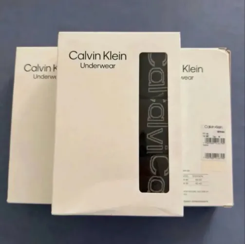 CUECA BOXER CLAVIN KLEIN PRETO M UNDERWEAR 3 KIT C/3