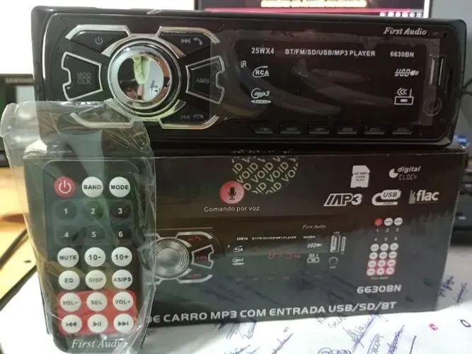 RADIO DE CARRO MP3 COM ENTRADA USB/SD/BT