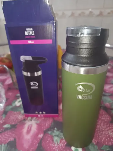 Garrafa térmica a vácuo 510ml, nova, na embalagem original 