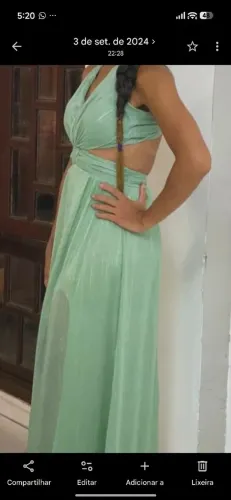 Vestido de festa Verde