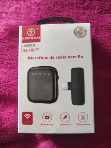 Microfone de Rádio sem Fio Kapbom
