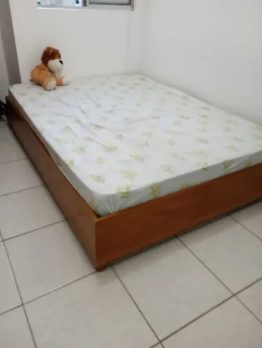 CAMA DE CASAL AERA COMPLETA COM COLCHÃO!! 