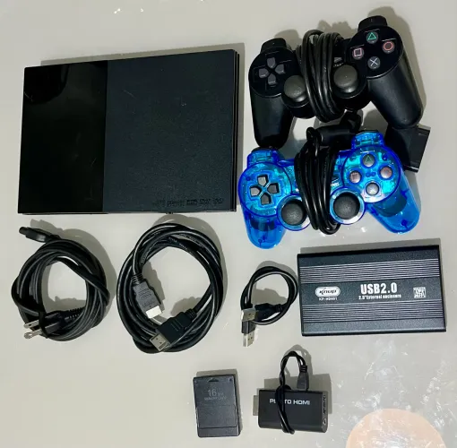 Ps2 com jogos no hd