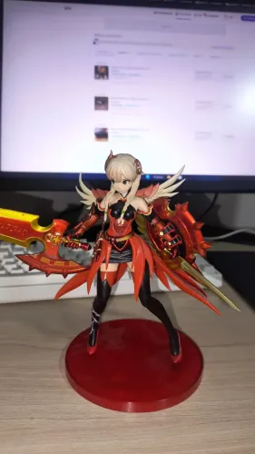 Action Figure Grace Valkyrie Red Phoenix Blossom - Puzzle & Dragons - Eikoh PAD Vol.5