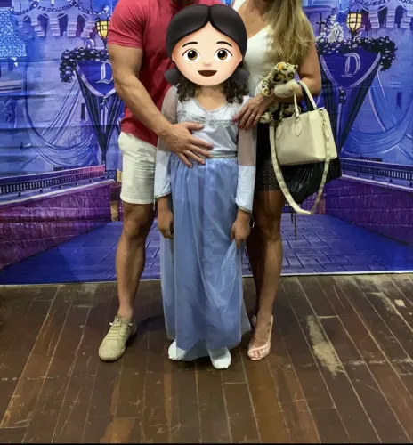 Vestido Frozem tamanho 9 anos