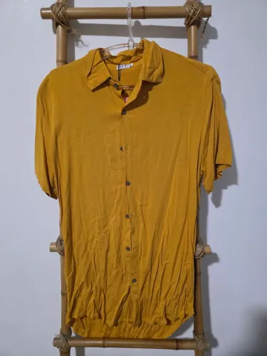 Camisa Linho Manga Curta