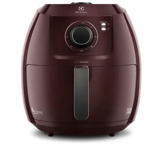 Fritadeira Elétrica sem oleo Electrolux Air fryer 5L 1700W EAF51 vermelho escuro 220v