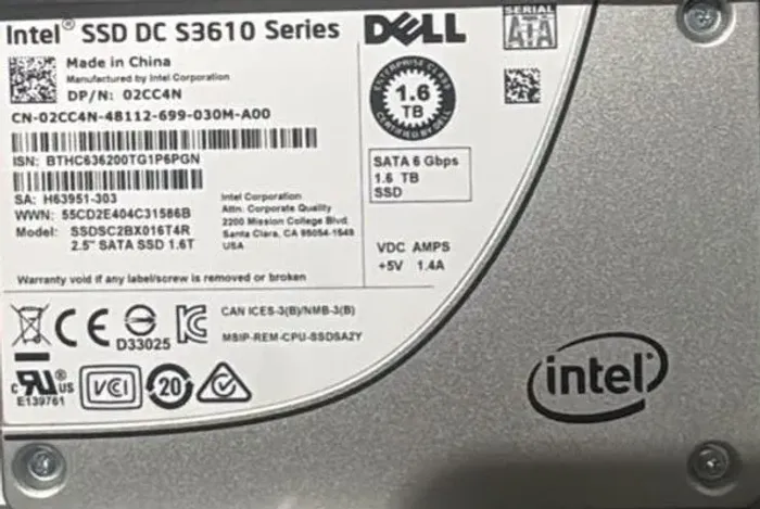 HD SSD SATA Dell 1.6TB 2.5 Servidor e Storage