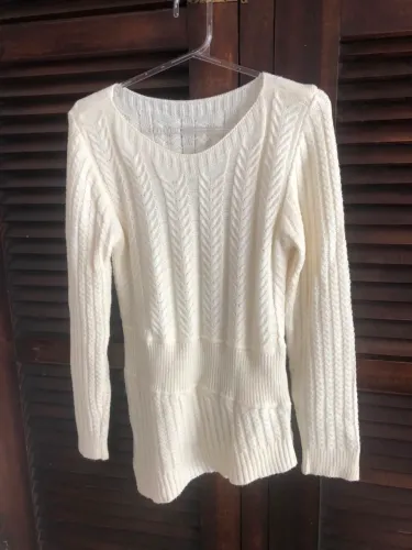 Blusa branca malha tamanho P