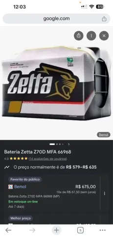 Bateria Zetta