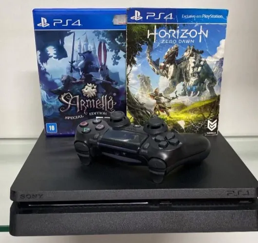 PS4 Slim 500 GB Semi Novo Com Garantia 