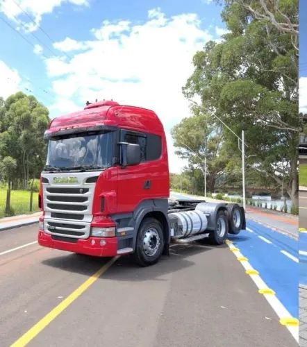 scania r420 vermelho 2011 - cavalo mecânico 6x2