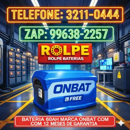 Bateria _60 ah \Onbat - a vista c\troca