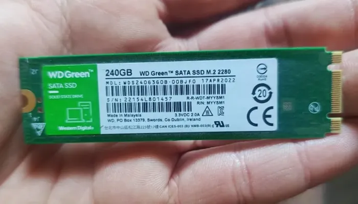SSD WD Green 240GB M.2 SATA 2280 para notebook ou desktop
