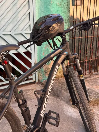 BICICLETA MTB ST120 ROCKRIDER COM ACESSÓRIOS 