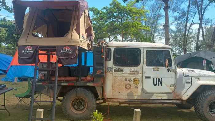 Barraca de teto automotiva camping