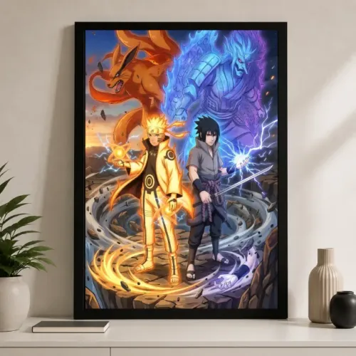 Quadro Naruto & Sasuke - Destino dos Lendários
