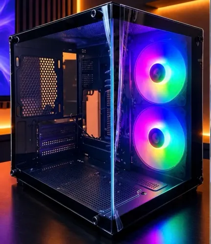 Gabinete Aquário Gamer 02 Fans