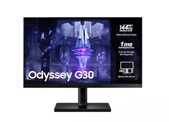 Monitor Gamer Samsung Odyssey G30 24? 144Hz 1ms Full HD - Perfeito Estado