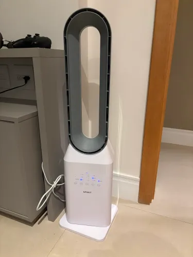 Ventilador Bladeless Spirit 90 Cm Branco e Prata