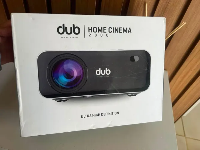 Projetor Dub Home Cinema 2800 Lumens (DUB-P2800) Na Caixa