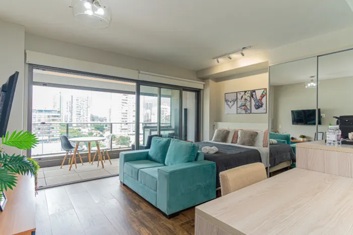 Apartamento para locação em Brooklin Paulista com 1 quarto, sendo 1 suíte, 41m²