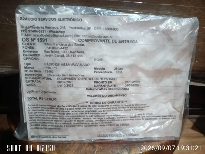 Vendo rádio antigo Philips funcionando revisado em 2023 tá em perfeito estado de conser