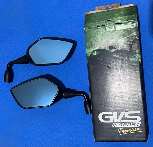 Retrovisor Gvs Xre 300 Rebaixado 90° Honda Convexo Azul