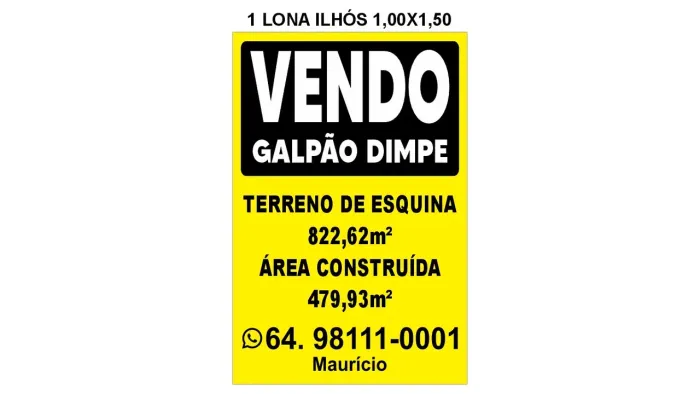 Galpão DIMPE - 822m2 de esquina