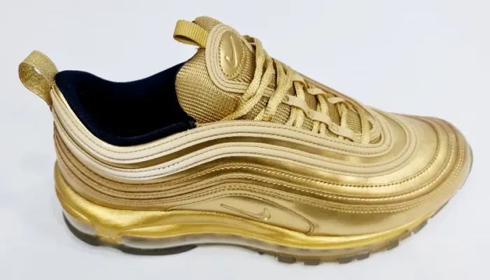 Nike Air Max 97 Olympic Gold, Edição Limitada, Usado 2x, Tam. 41