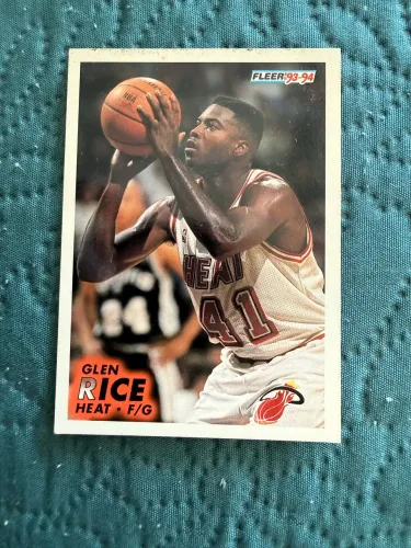 Glen Rice 93-94 Fleer #109 Card Colecionável NBA Heat
