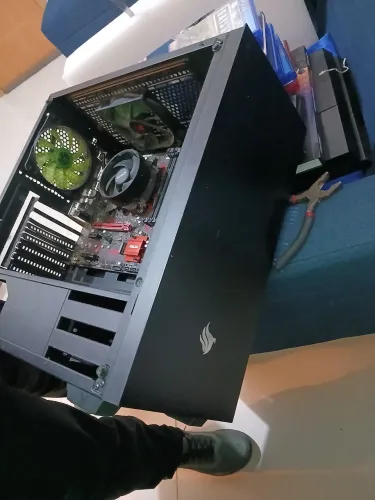 Gabinete pichau/placa mãe A320gaming Asus/ processador Ryzen5 3500x/2 fan padrão/colerCPU
