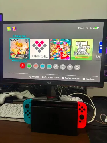 Nintendo switch V2 desbloqueado por chip.