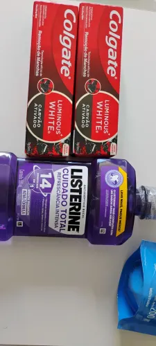 Kit Higiene - Shampoo, sabonetes, Pasta de Dente e Listerine