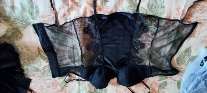 corpete ligas tule e veludo veste g/gg..há mais modelos e tamanhos zap 11- *