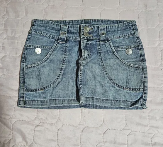 Saia jeans feminina