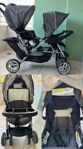 Carrinho de bebe gêmeos