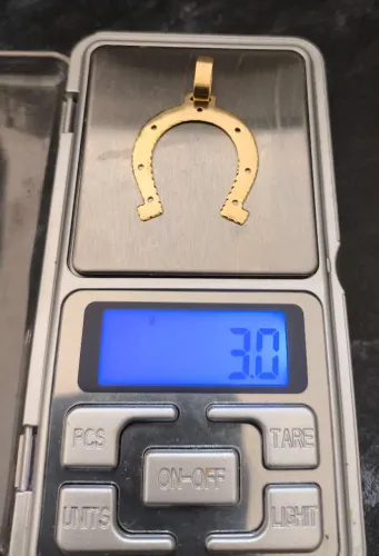 Pingente ouro 18k ferradura