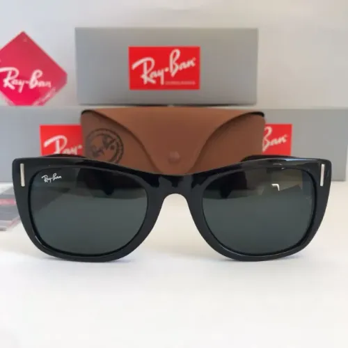 Óculos de sol ray-ban caribbean black lentes de cristal style