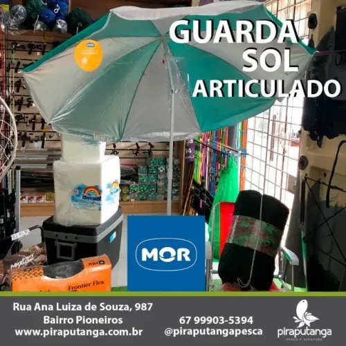 Guarda Sol Articulado MOR Pesca Praia Camping