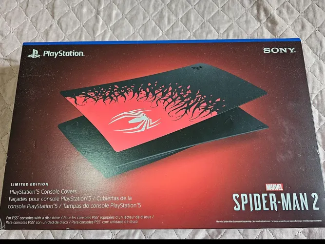 Tampa para ps5 fat fisico edição limitada spider man 2