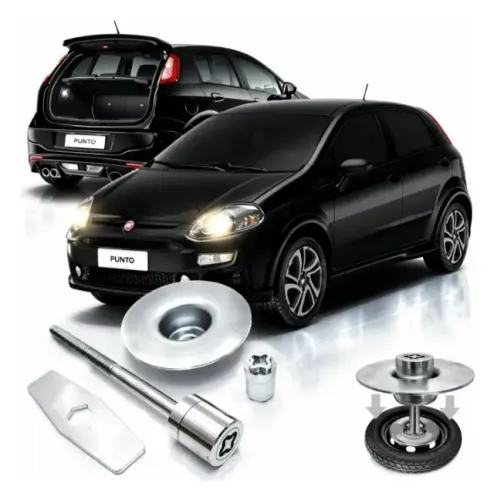 Kit Trava Antifurto Estepe Fiat Punto_Aceito Cartão