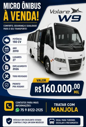 Vende-Se Micro Ônibus  
